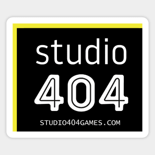 Studio 404 Games Logo Yellow Magnet